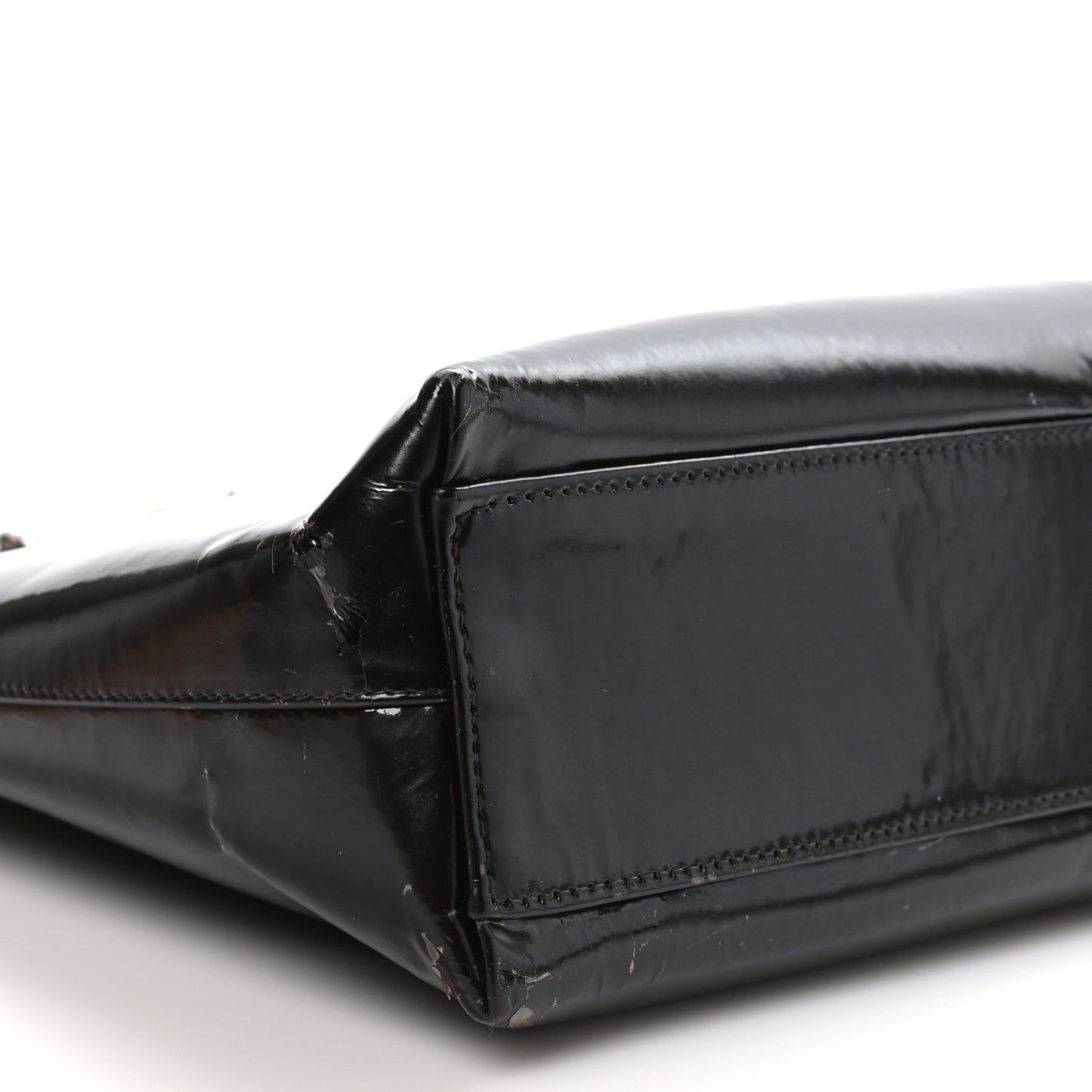 Patent Mademoiselle Tote Brown