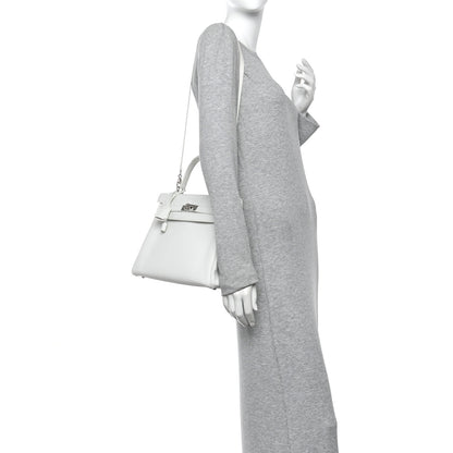 Hermes Taurillon Clemence Kelly Retourne 32 White 2 of 14