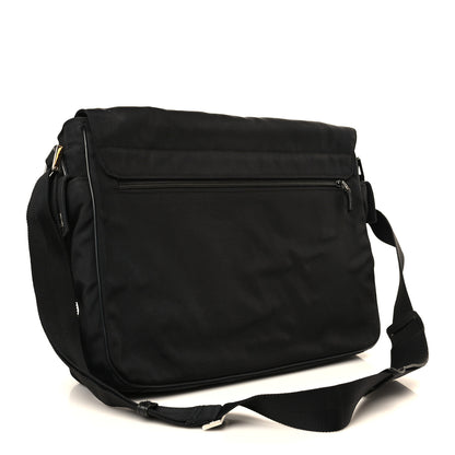 Gucci Nylon Flap Messenger Bag Black 3 of 9