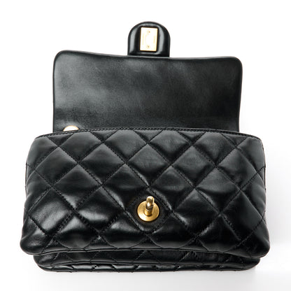 Chanel Lambskin Quilted Small Pillow Crush Flap Black 14 of 15