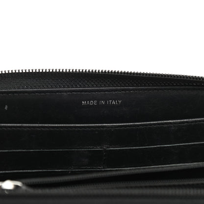 Chanel Lambskin Quilted Boy Zip Around Wallet Black 7 of 11