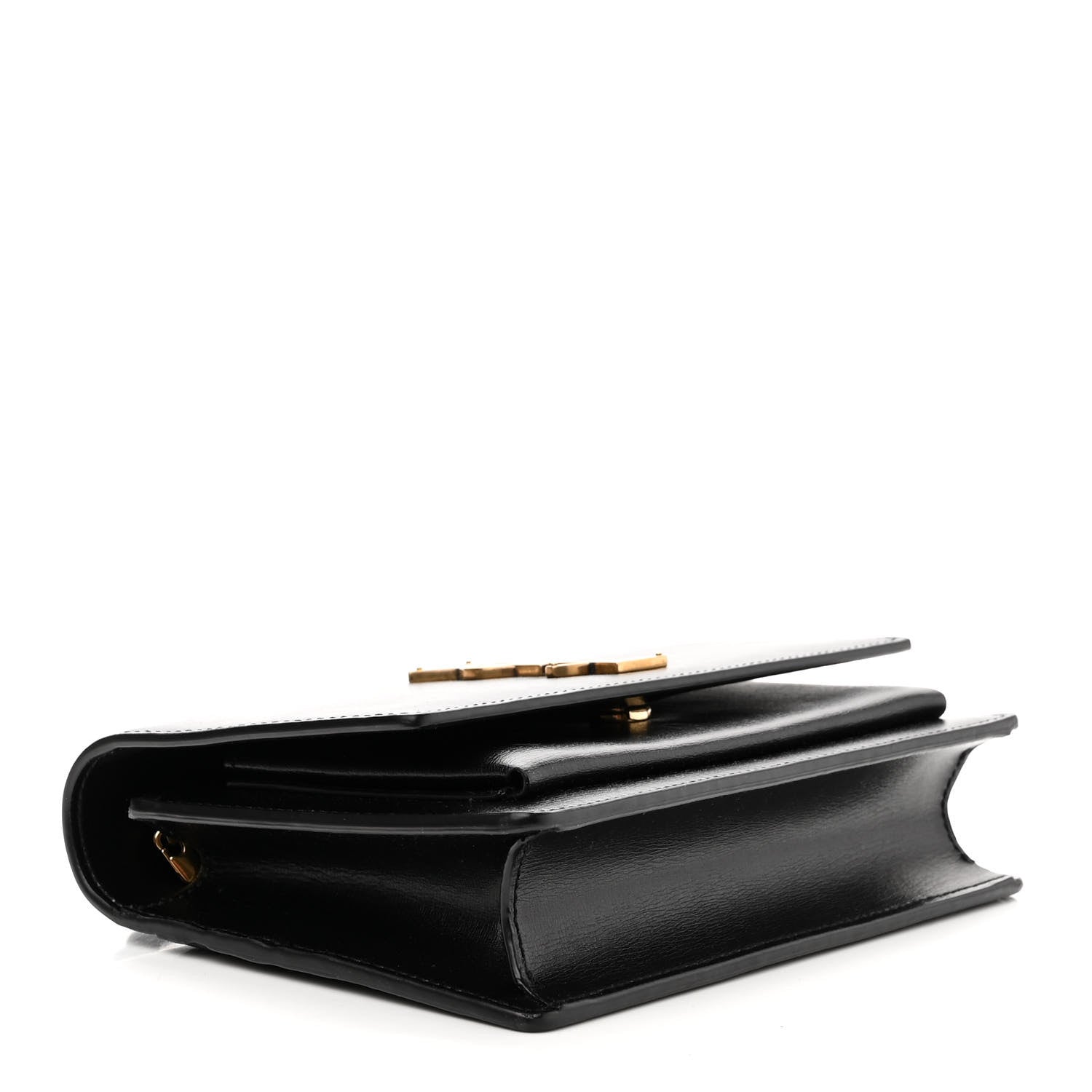 Saint Laurent Calfskin Monogram Sunset Chain Wallet Black 4 of 9