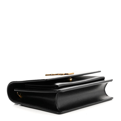 Saint Laurent Calfskin Monogram Sunset Chain Wallet Black 4 of 9