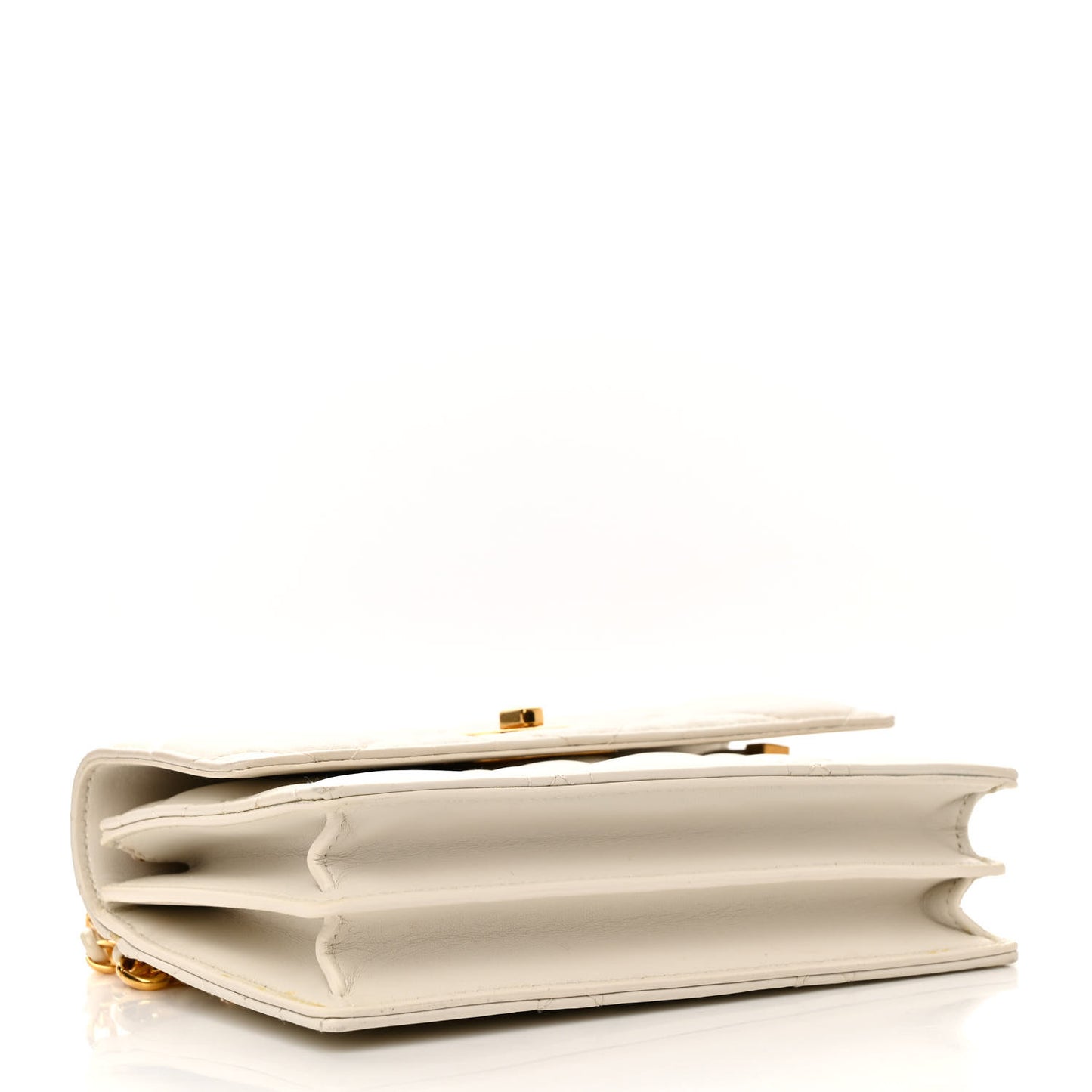 Lambskin Macrocannage Mini Miss Caro Bag Latte