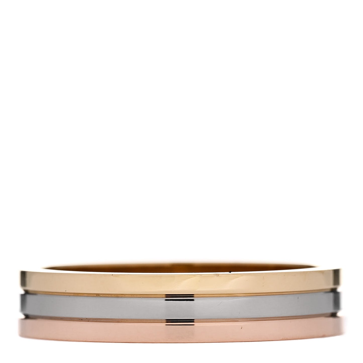 18K Pink White Yellow Gold 4.8mm Vendome Louis Cartier Wedding Band Ring 63 10.5