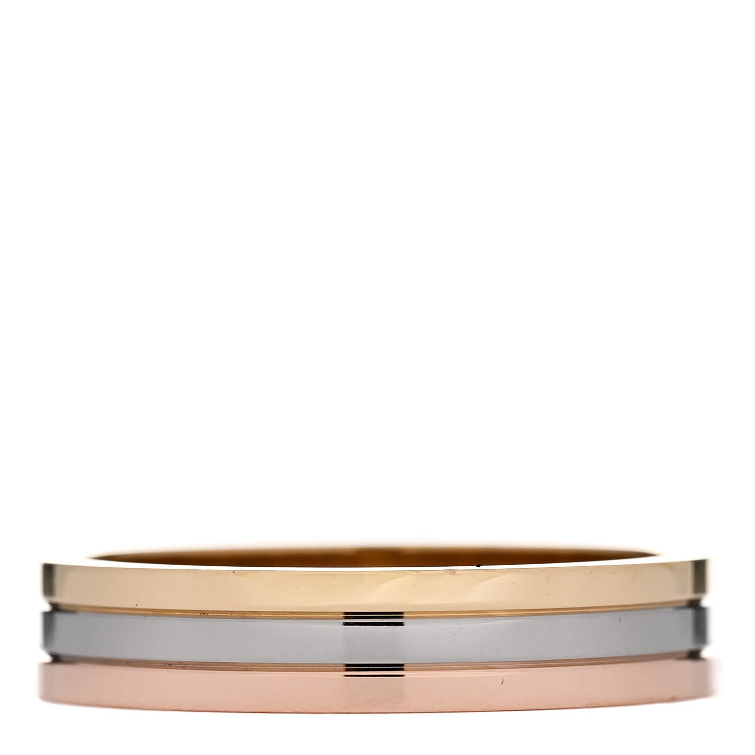 Cartier 18K Pink White Yellow Gold 4.8mm Vendome Louis Cartier Wedding Band Ring 63 10.5 3 of 5