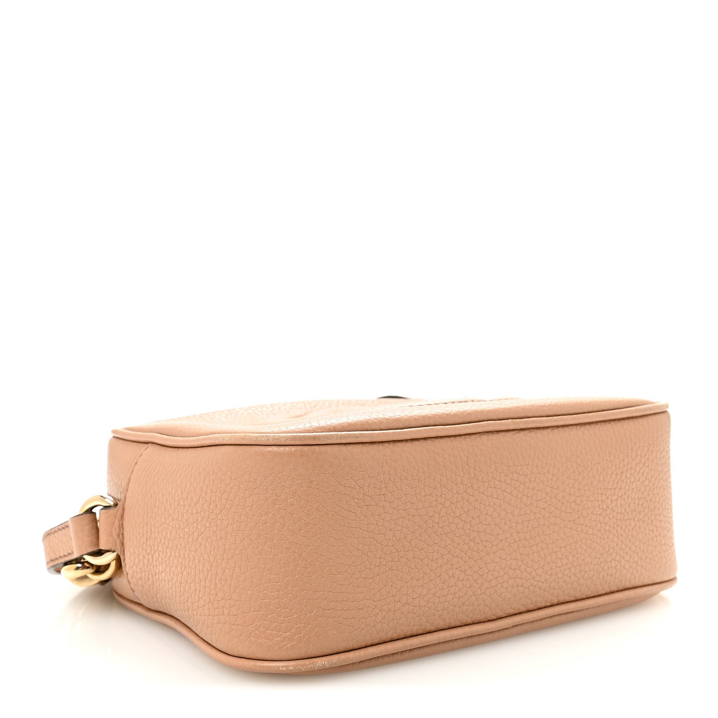 Pebbled Calfskin Small Soho Disco Bag Camelia