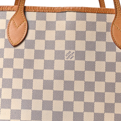 Louis Vuitton Damier Azur Neo Neverfull MM Rose Ballerine 9 of 11