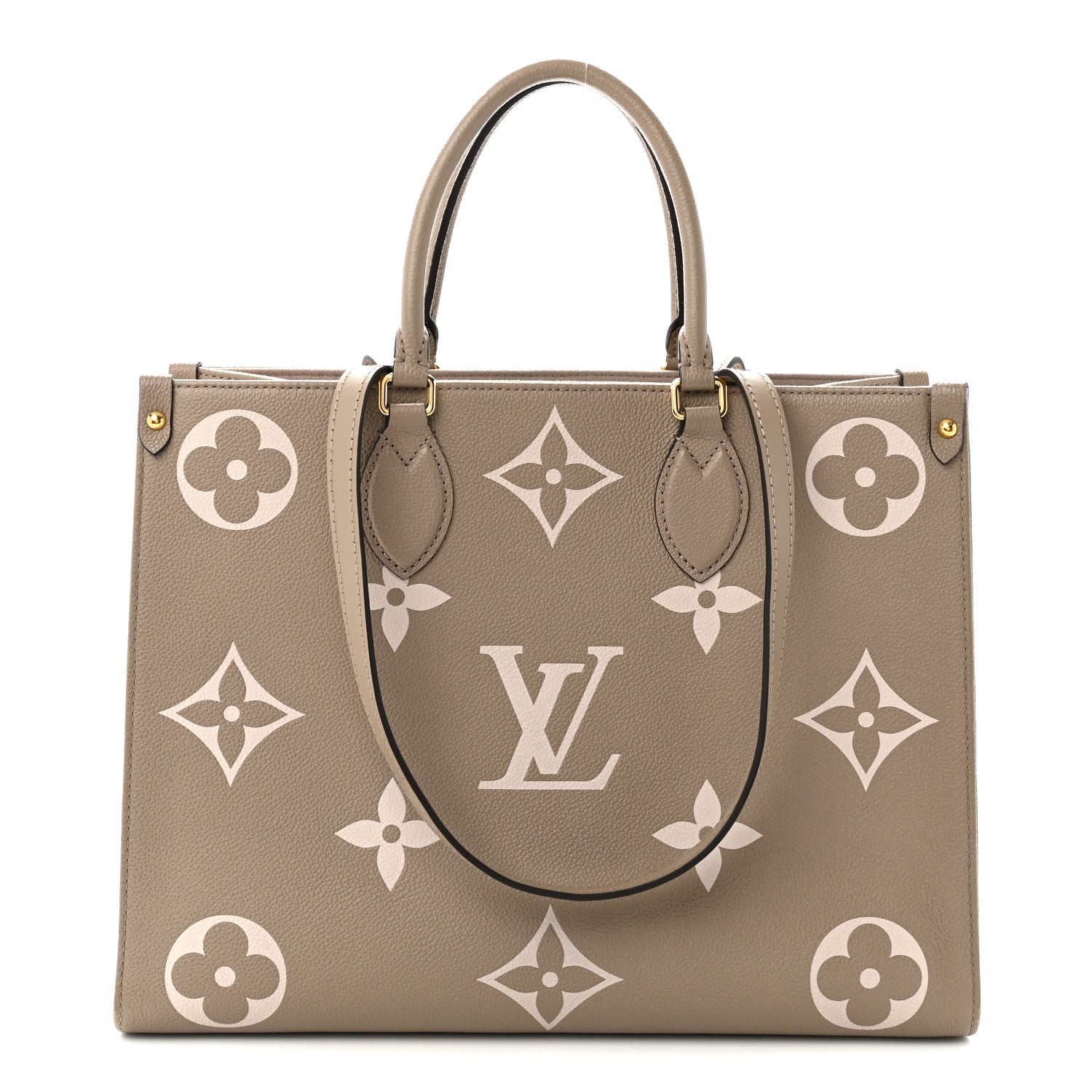 Louis Vuitton Empreinte Monogram Giant Onthego MM Tourterelle Creme 1 of 10