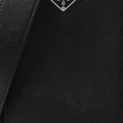 Prada Saffiano Travel Brique Crossbody Messenger Bag  Black 9 of 14