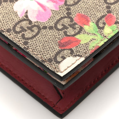Gucci GG Supreme Monogram Blooms Chain Wallet Beige Multicolor Dry Rose 12 of 13