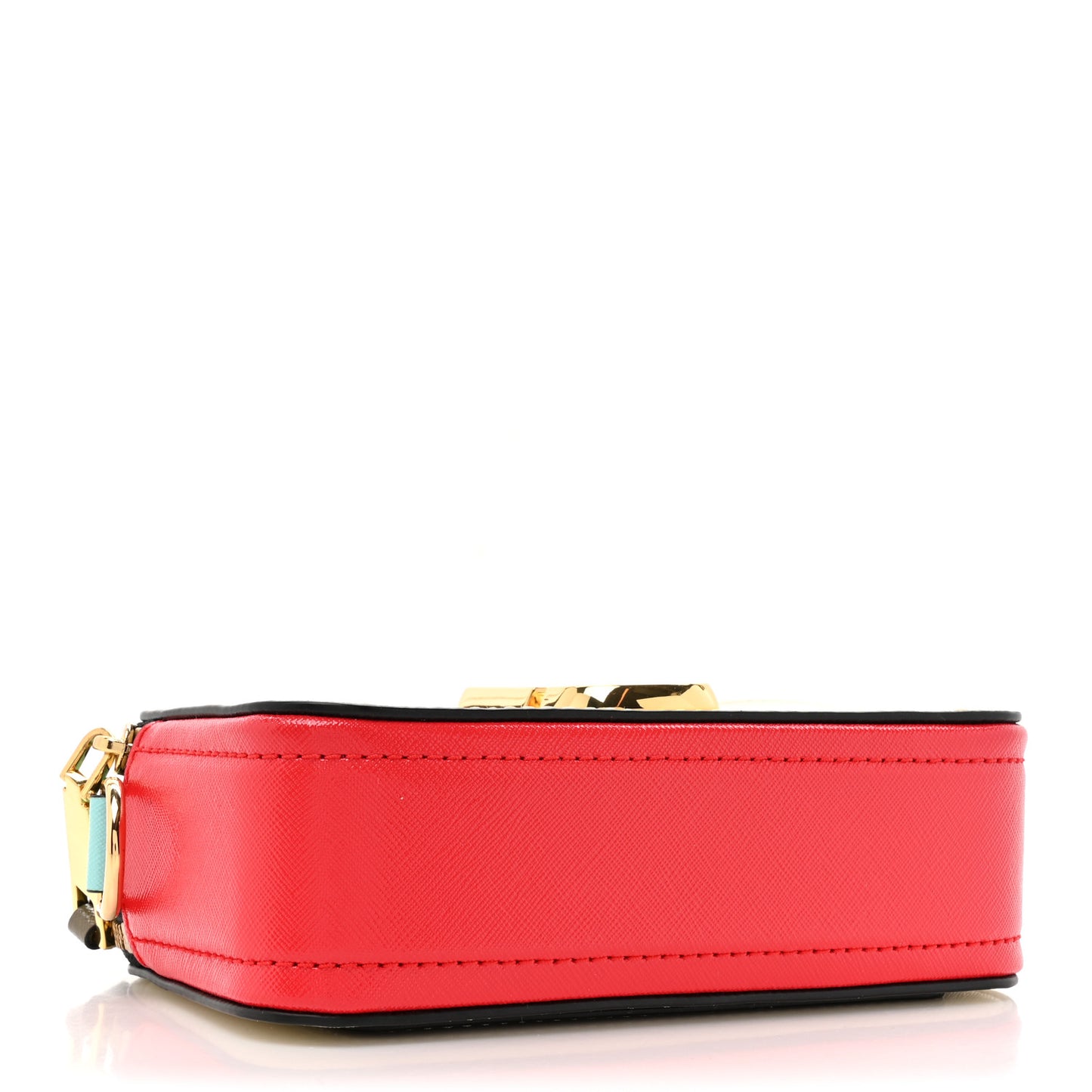 Saffiano Small Snapshot Camera Bag Porcelain Multi