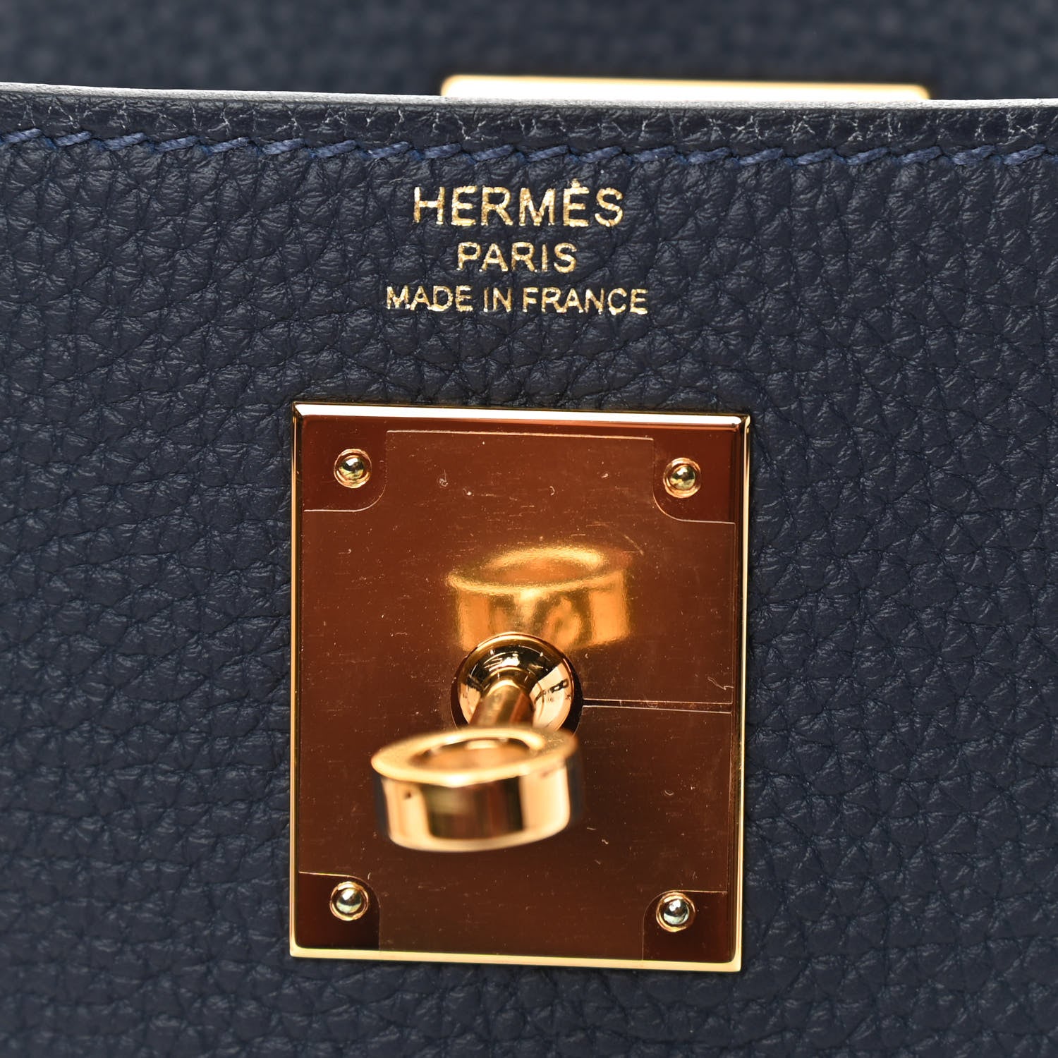 Hermes Togo Kelly Retourne 28 Bleu Nuit 5 of 9