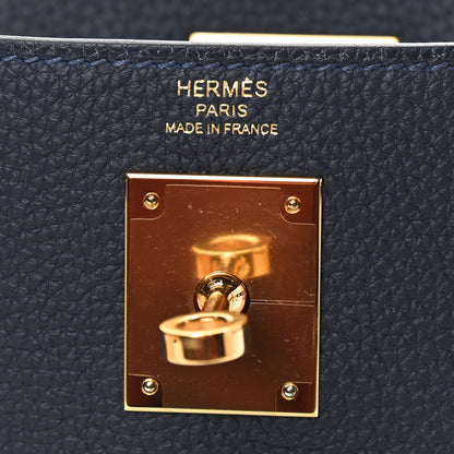 Hermes Togo Kelly Retourne 28 Bleu Nuit 5 of 9