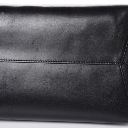 Mansur Gavriel Smooth Calfskin Large Shopping Tote Black Argento 11 of 22