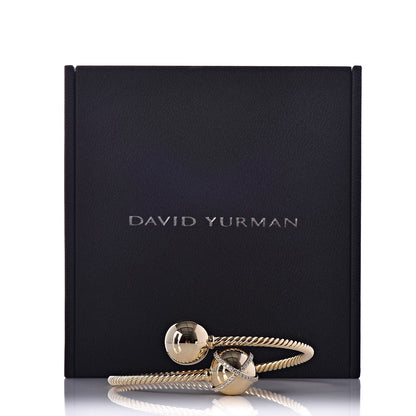 David Yurman 18K Yellow Gold Diamond Solari Bypass Bracelet 6 of 6