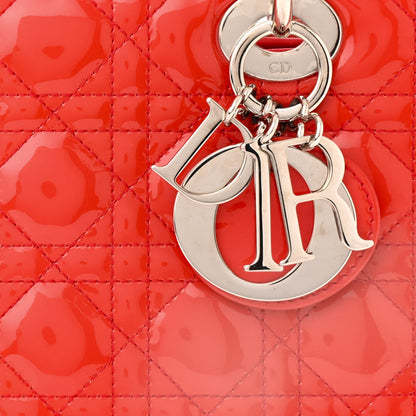 Christian Dior Patent Cannage Medium Lady Dior Red 8 of 10