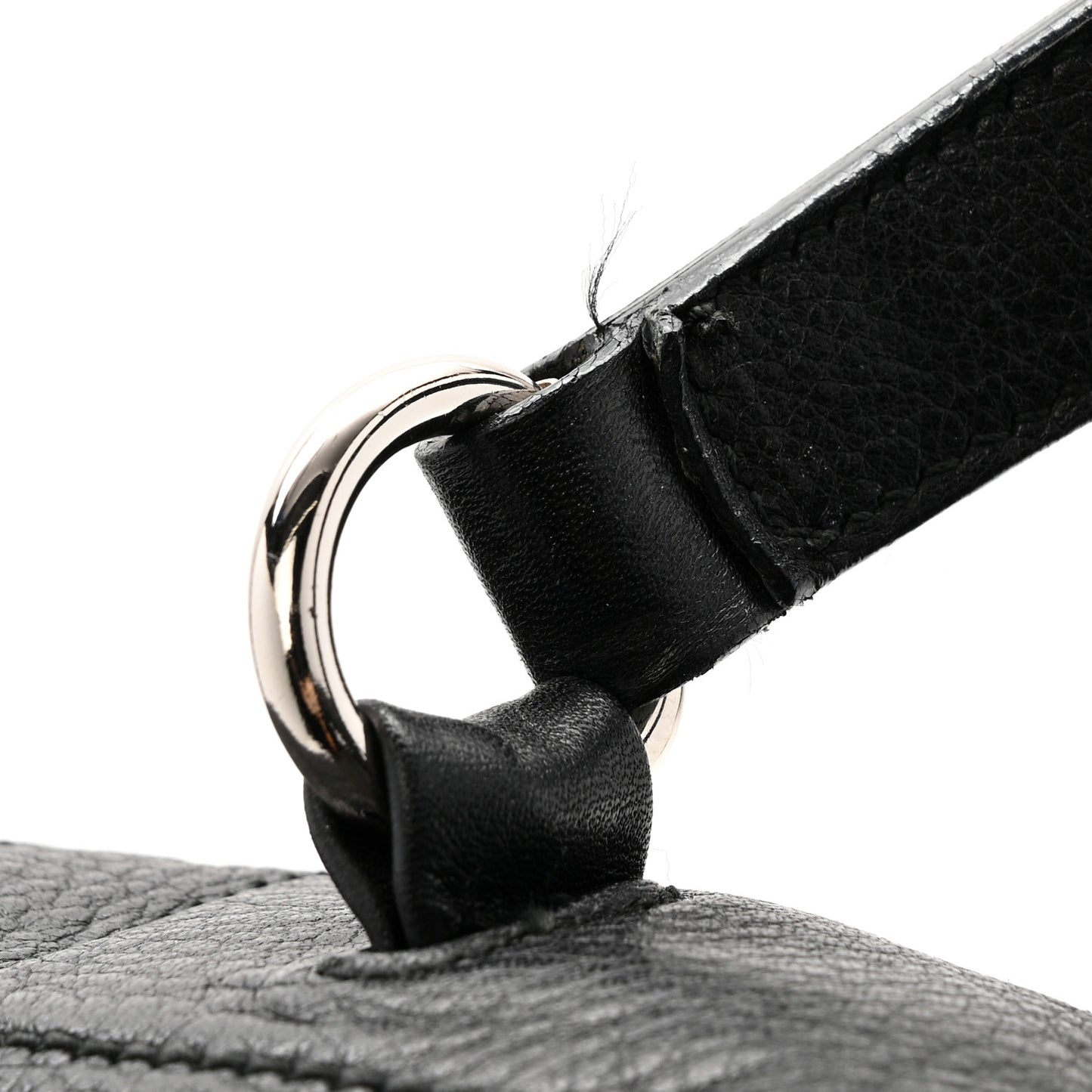 Calfskin Canvas Large Muse Two Black