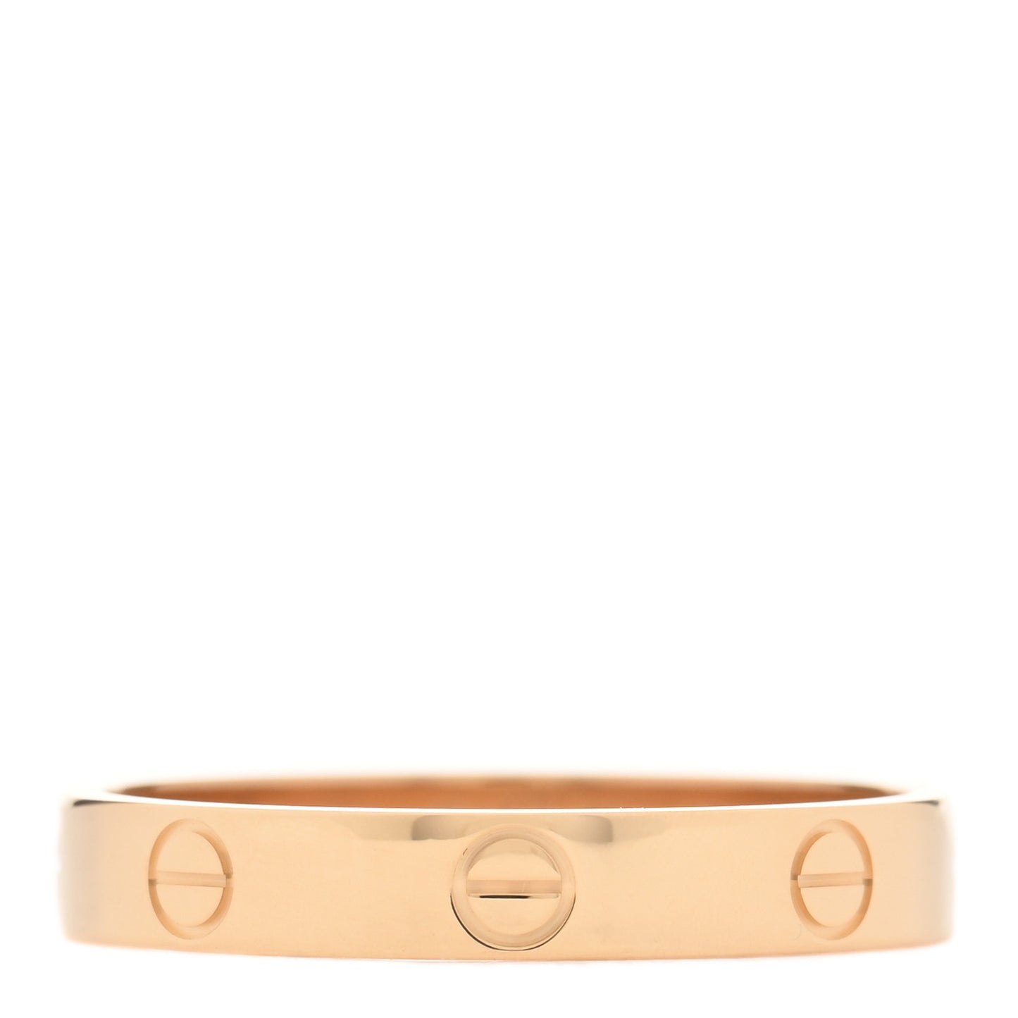 18K Yellow Gold 3.5mm LOVE Wedding Band Ring 62 10