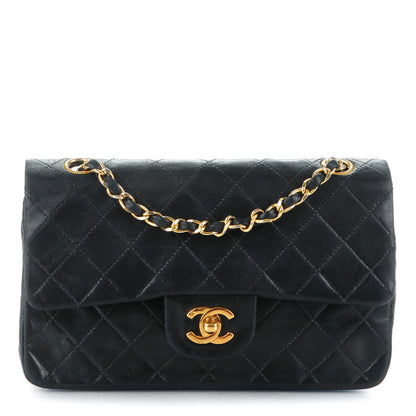 Chanel Lambskin Quilted Small Double Flap Black 1 of 8