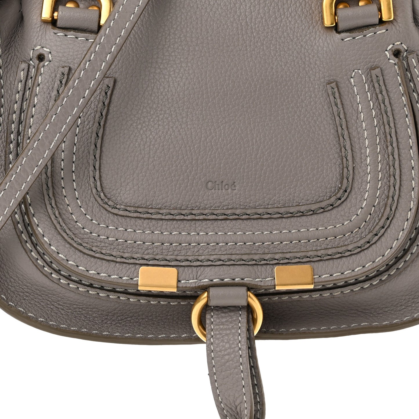 Calfskin Mini Marcie Satchel Cashmere Grey