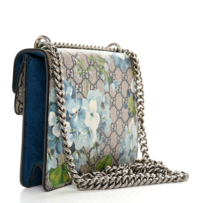 Gucci GG Supreme Monogram Blooms Mini Dionysus Shoulder Bag Beige Navy Vintage Blue 3 of 18