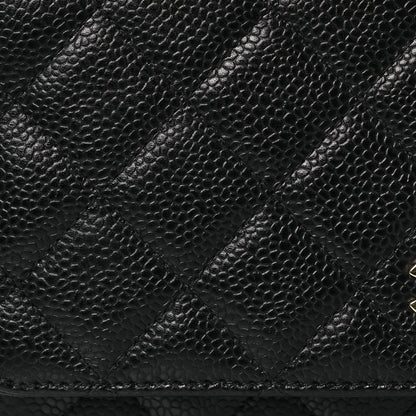 Chanel Caviar Quilted Wallet on Chain WOC Black 13 of 19