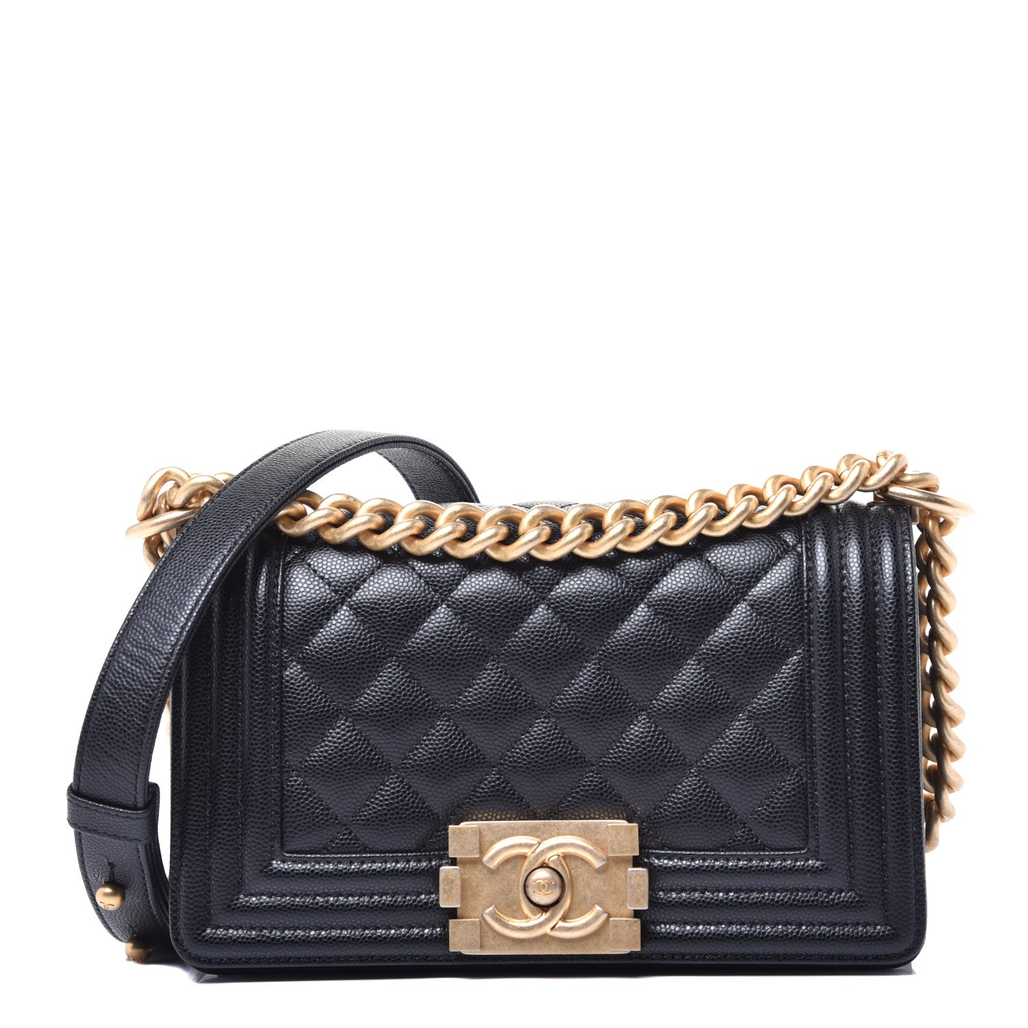Chanel Caviar Quilted Small Boy Flap Black 1 of 10