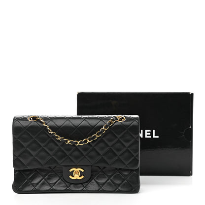 Chanel Lambskin Quilted Medium Double Flap Black 12 of 12