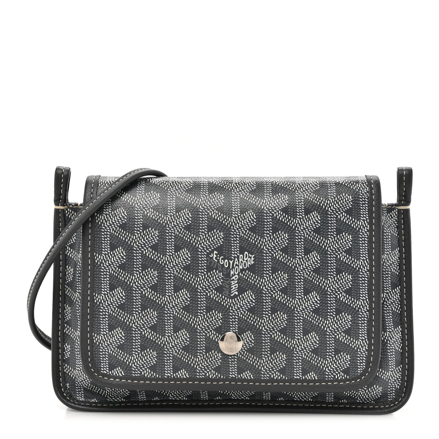 Goyardine Plumet Wallet Clutch Grey