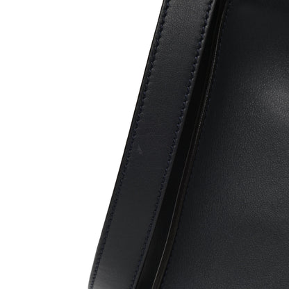Fendi Vitello Seta Shiny Nappa Medium Peekaboo Iconic Satchel Blue Notte Turchese 11 of 12