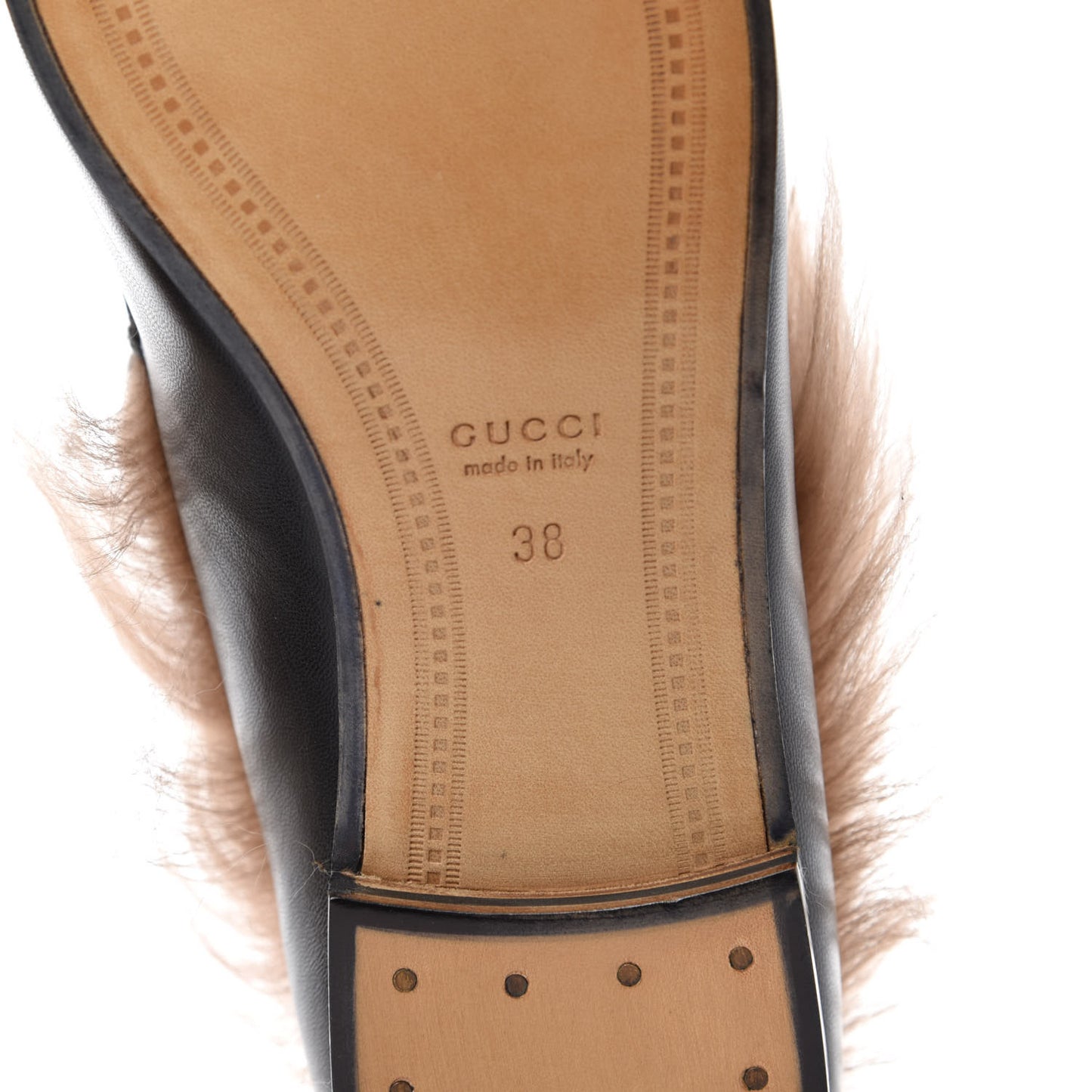 Malaga Kid Fur Womens Jordaan Loafers 38 Black Natural