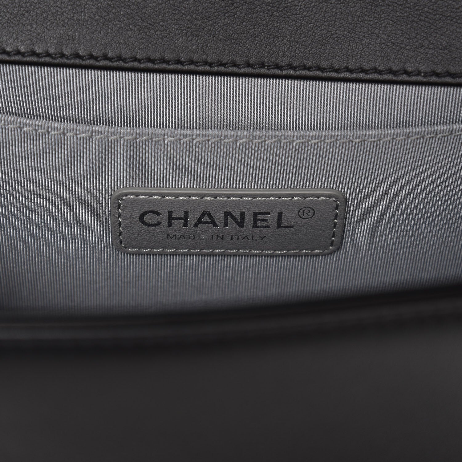 Chanel Calfskin Chevron Quilted Medium Boy Flap Black 6 of 8