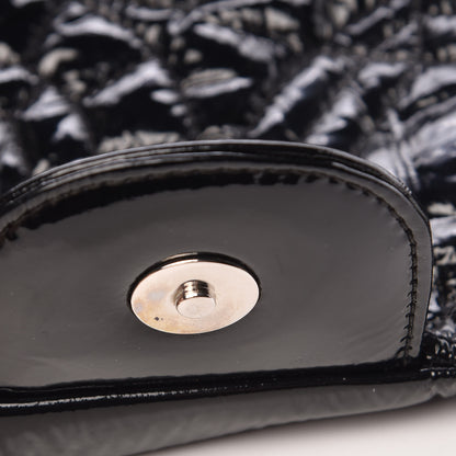 Chanel Vinyl Graphic Edge Flap Black 9 of 9