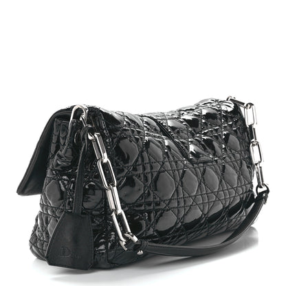 Christian Dior Patent Cannage New Lock Flap Black 3 of 12
