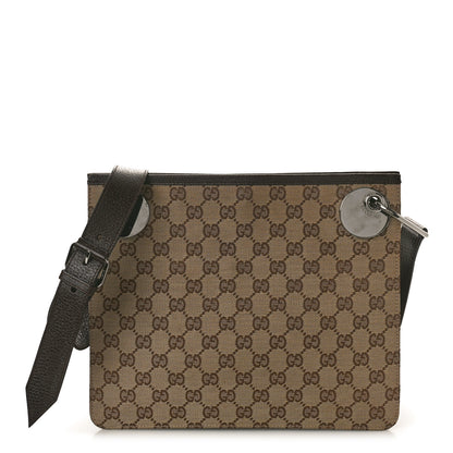 Gucci Monogram Eclipse Messenger Bag Dark Brown 1 of 10