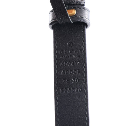 Gucci Calfskin Double G 20mm Belt 75 30 Black 5 of 5