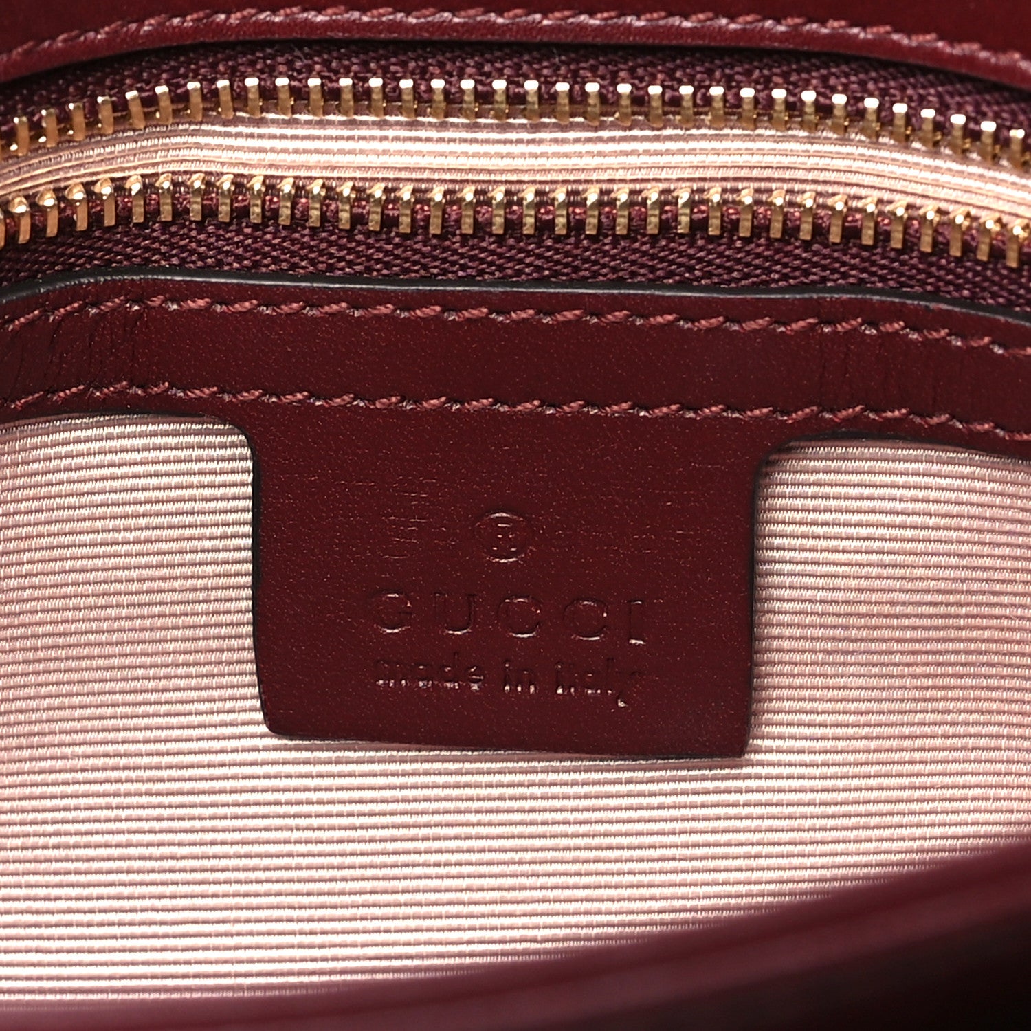 Gucci Vitello Palmellato Lux Small Arli Flap Shoulder Bag Vintage Bordeaux 6 of 12