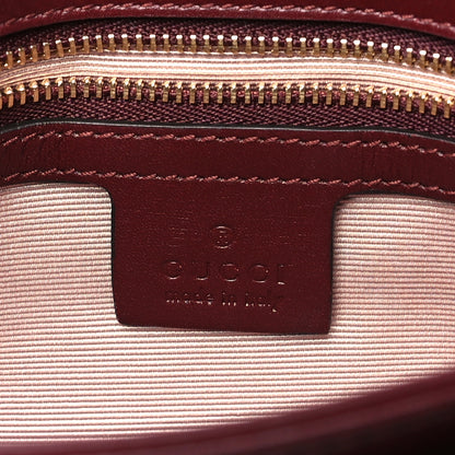 Gucci Vitello Palmellato Lux Small Arli Flap Shoulder Bag Vintage Bordeaux 6 of 12