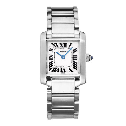 Cartier Stainless Steel 20mm Tank Francaise Quartz Watch 1 of 8