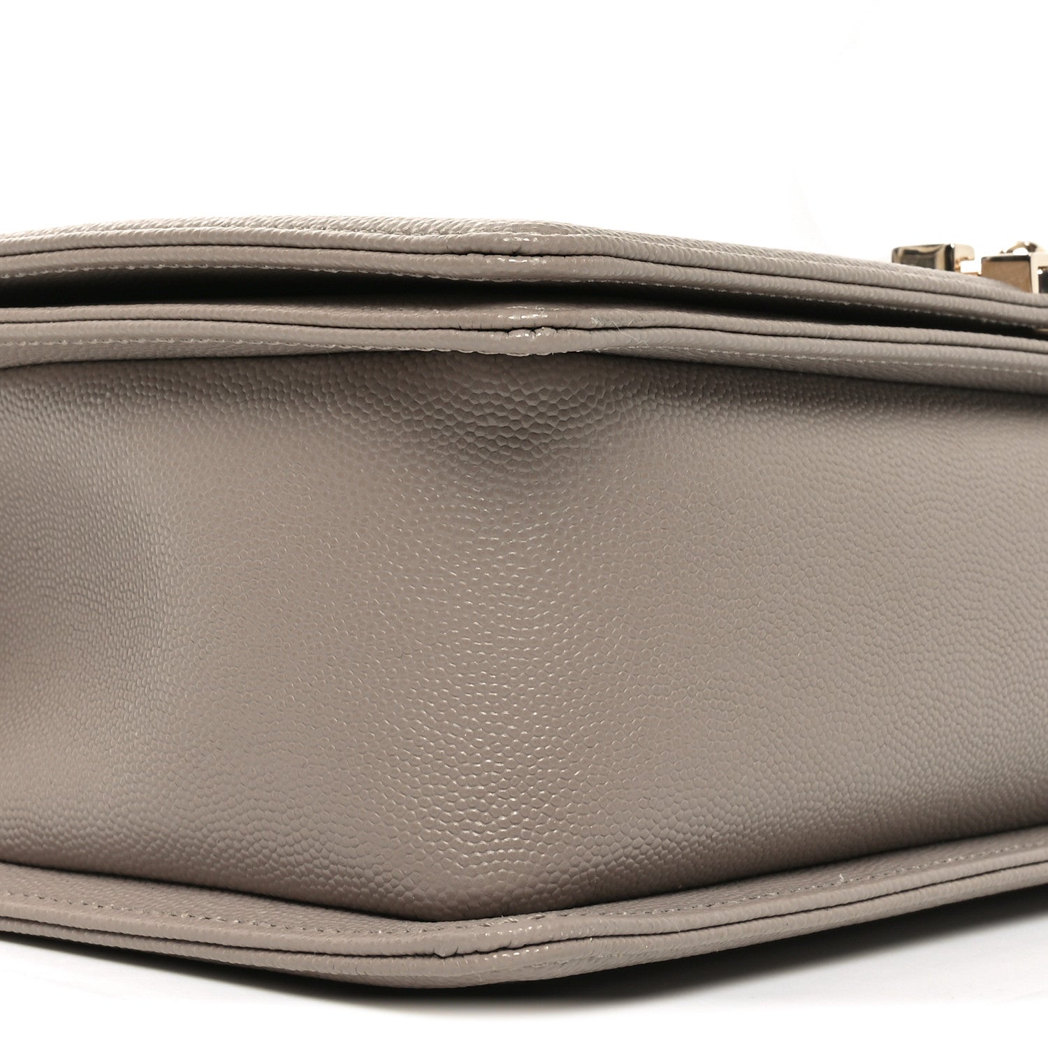 Chanel Caviar Quilted New Medium Boy Flap Dark Beige 9 of 11
