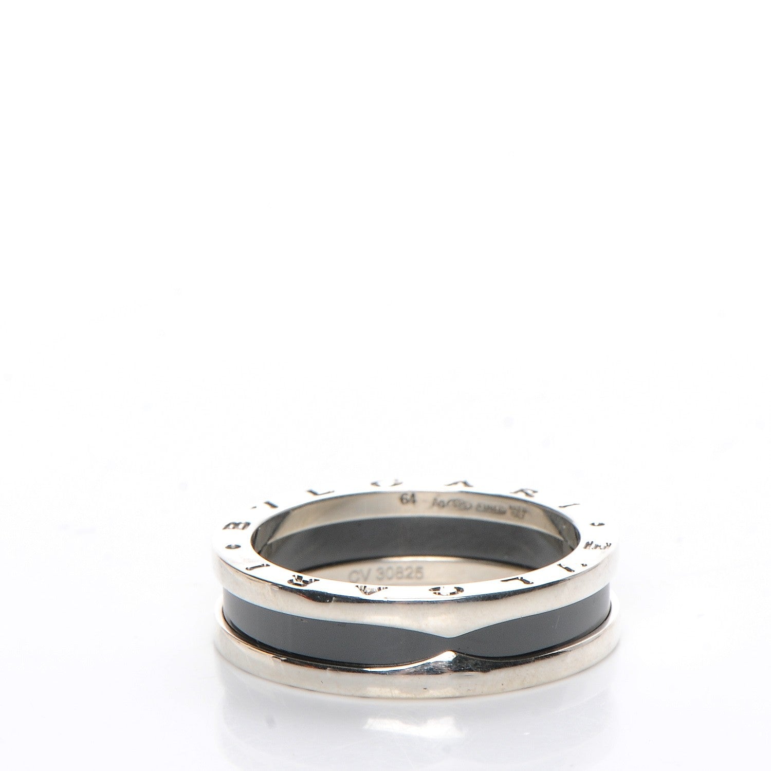 Bulgari Sterling Silver Ceramic Save The Children One-Band Ring 52 6 3 of 7