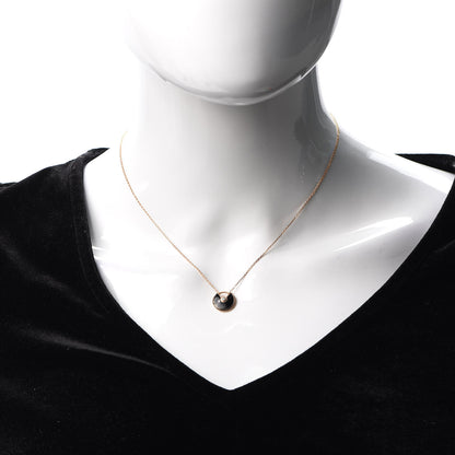 Cartier 18K Pink Gold Diamond Black Onyx XS Amulette de Cartier Pendant Necklace 2 of 5