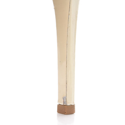 Louis Vuitton Patent Calfskin Oh Really Peep Toe Sandal Pumps 40 Ivory 17 of 18