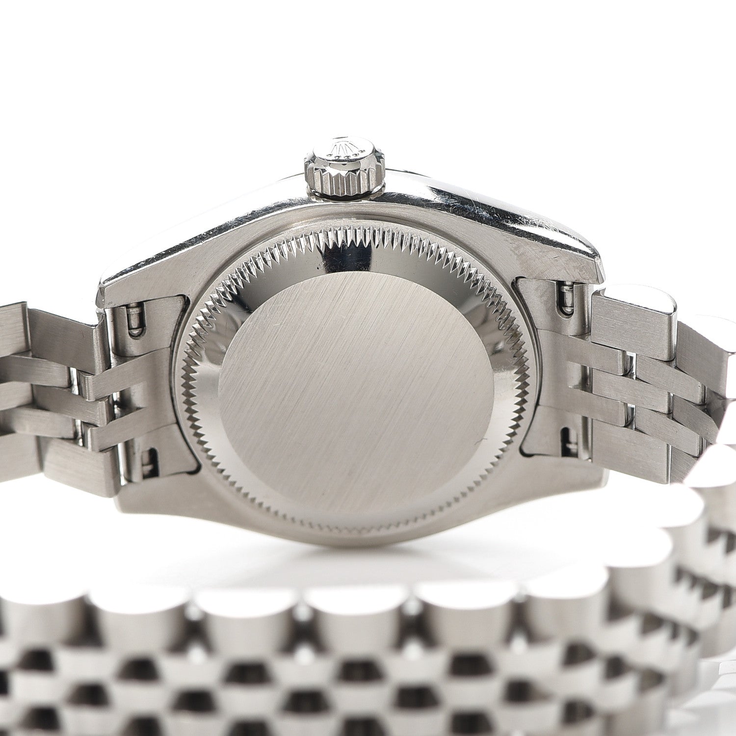 Rolex Stainless Steel 18K White Gold Diamond 26mm Oyster Perpetual Datejust Watch Silver Jubilee 179174 4 of 5