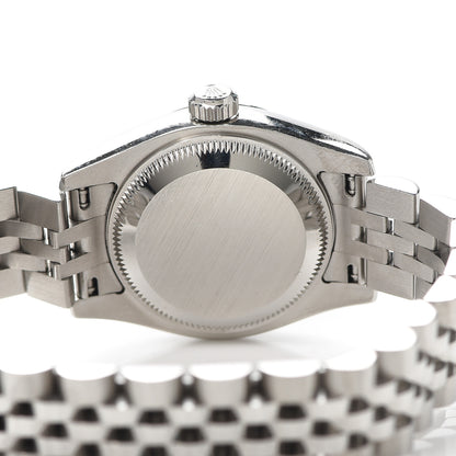 Rolex Stainless Steel 18K White Gold Diamond 26mm Oyster Perpetual Datejust Watch Silver Jubilee 179174 4 of 5