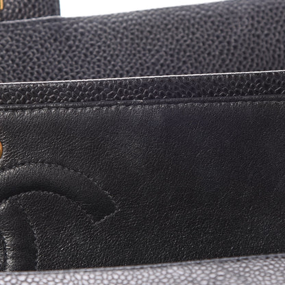 Chanel Caviar Quilted Medium Double Flap Black 18 of 28