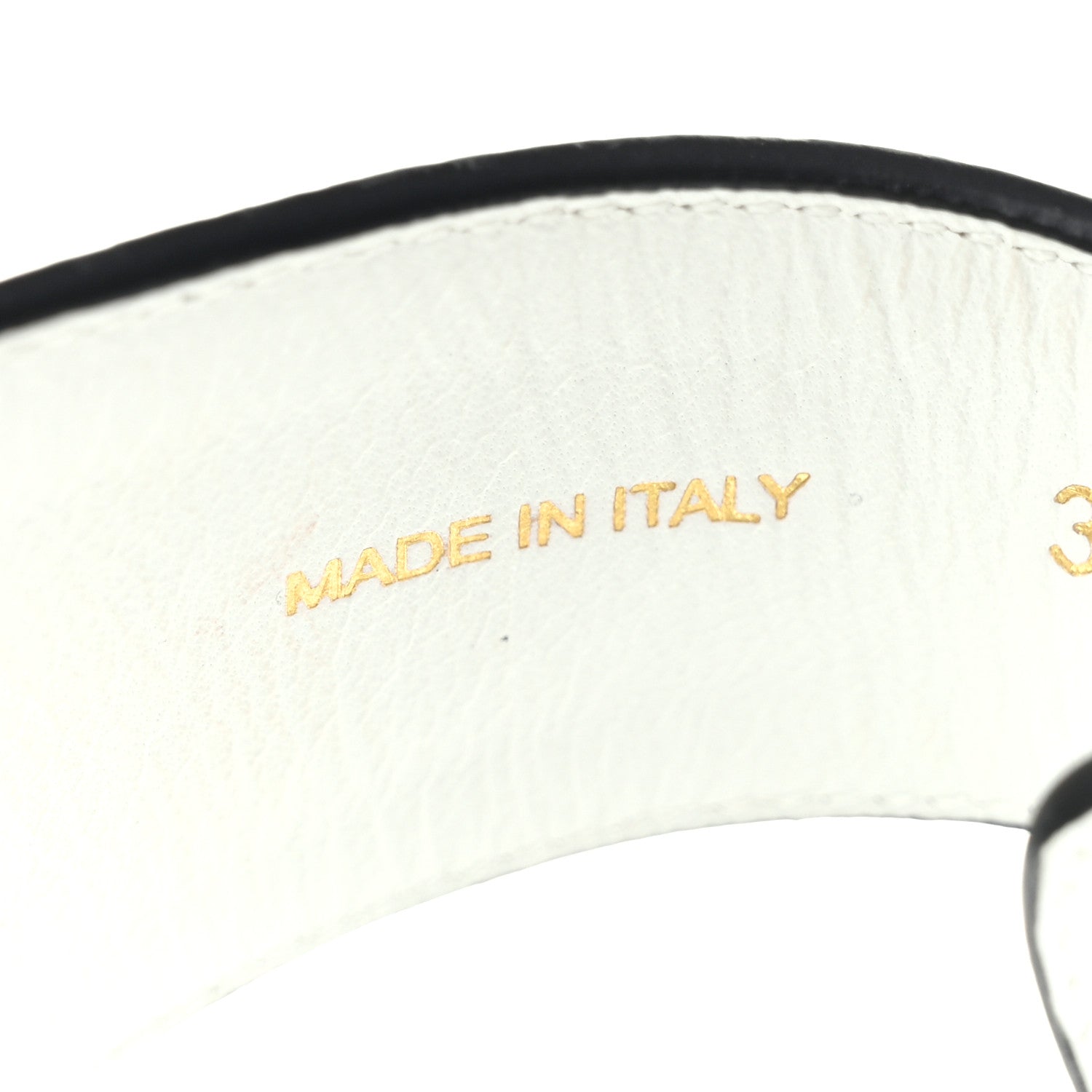 Prada Natural Calfskin Double Buckle 20mm Sandals 38.5 White 8 of 11