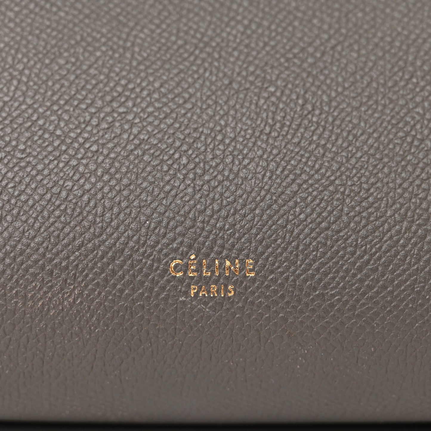 Grained Calfskin Mini Belt Bag Grey