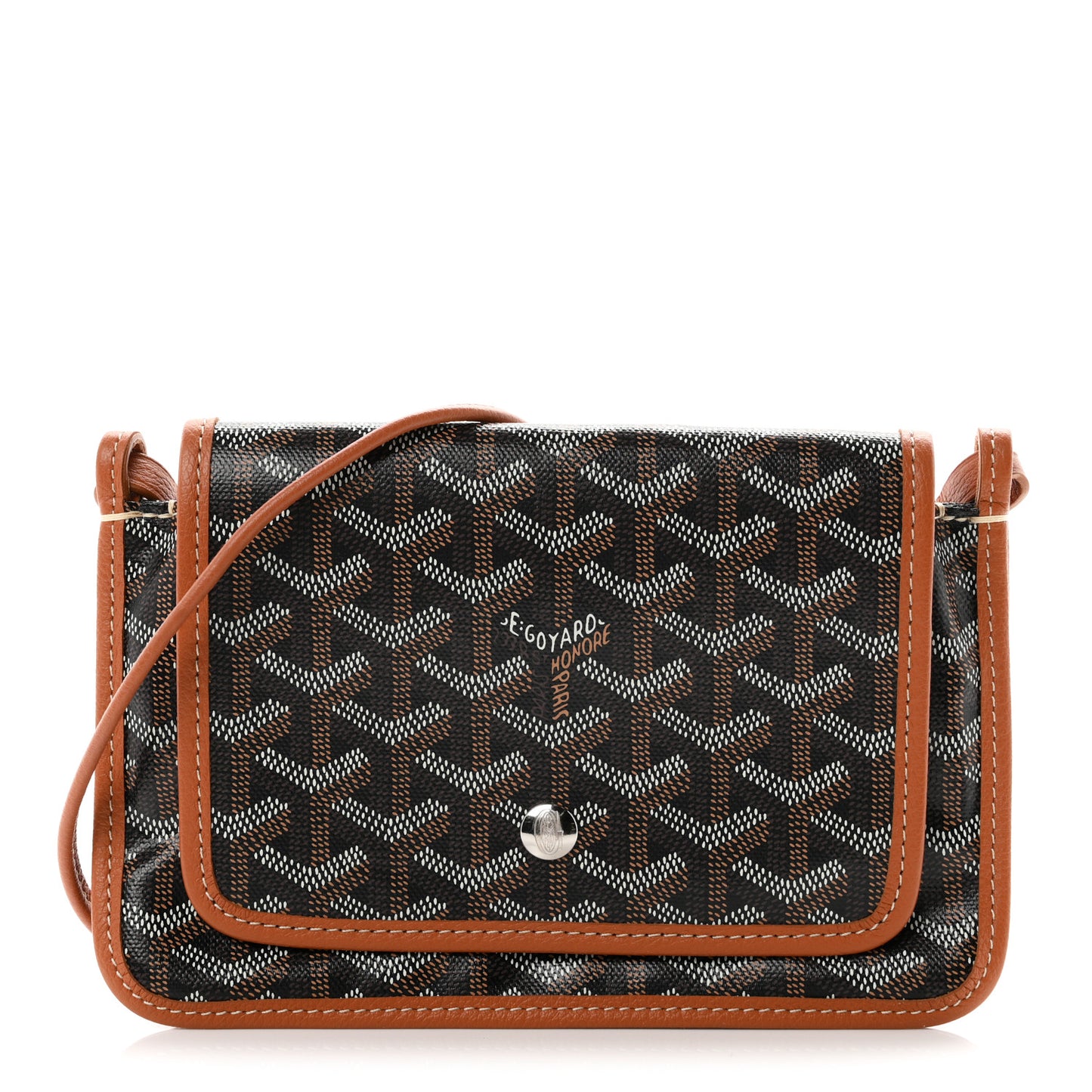 Goyardine Plumet Wallet Clutch Black Gold